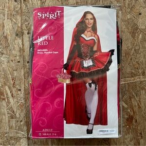 Spirit Little Red Costume - Vibrant Red and Black